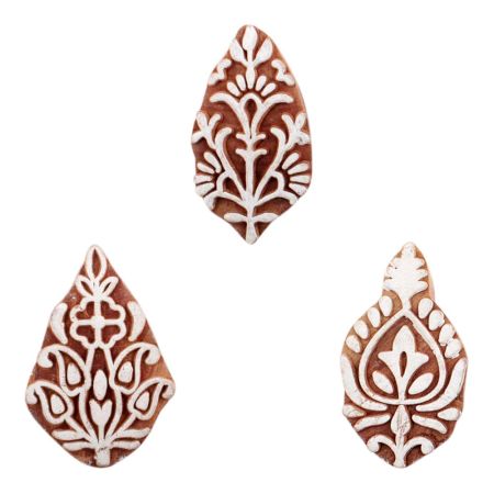 Set of 3 Piece New Mix Wooden Printing Block